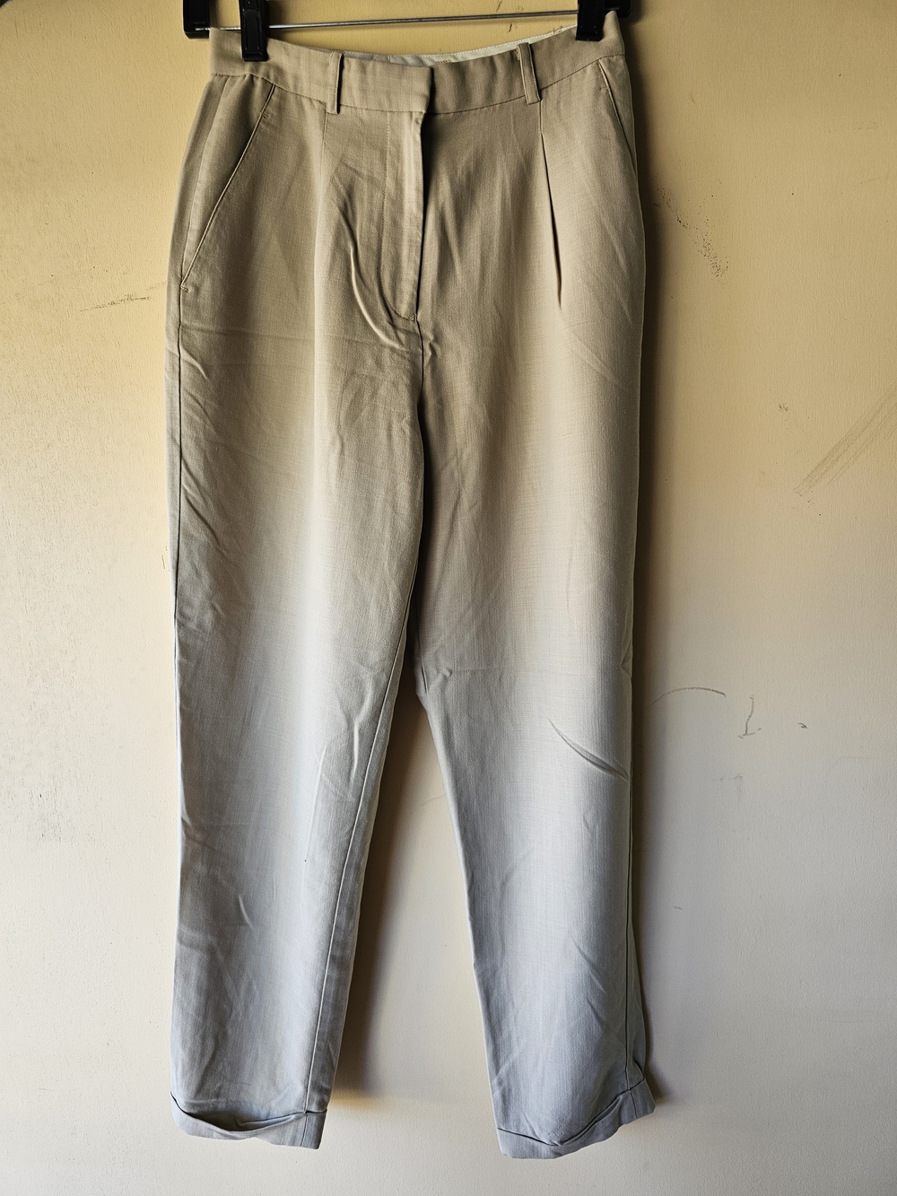 Dkny Light Beige Women's Pleated Dress Pant